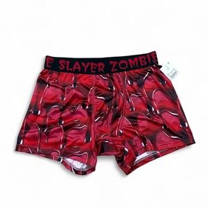 NWT Zombie Slayer Boxer Briefs Blood Drip Cyber Mall Goth Boys S Mad Engine